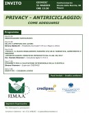 Confcommercio di Pesaro e Urbino - FIMAA PRIVACY - ANTIRICICLAGGIO: Come adeguarsi 